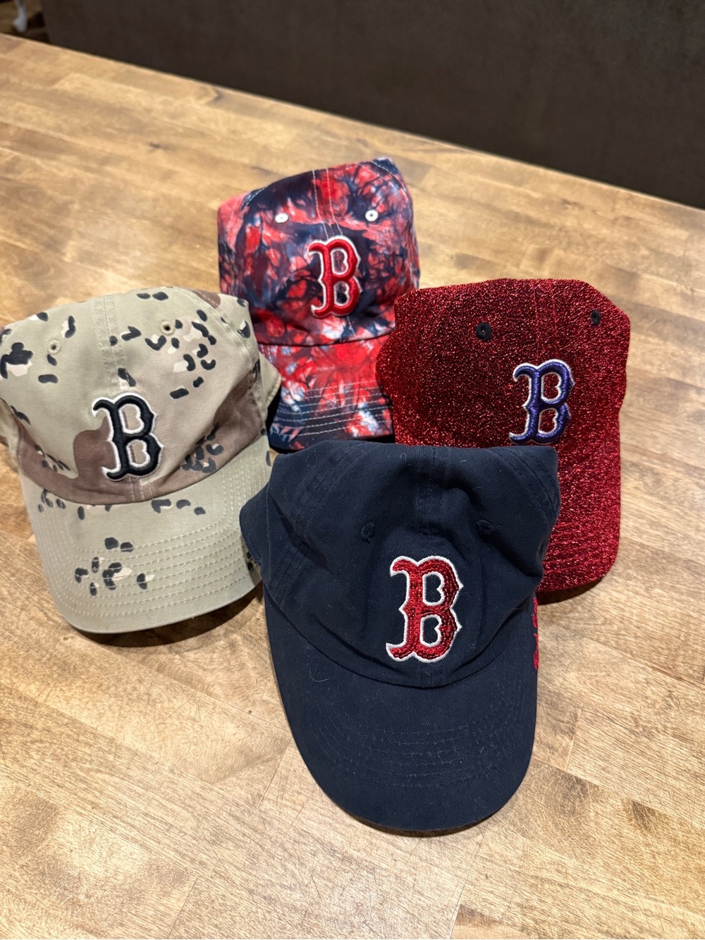 Boston Red Sox Women Ball Cap Hat Bundle